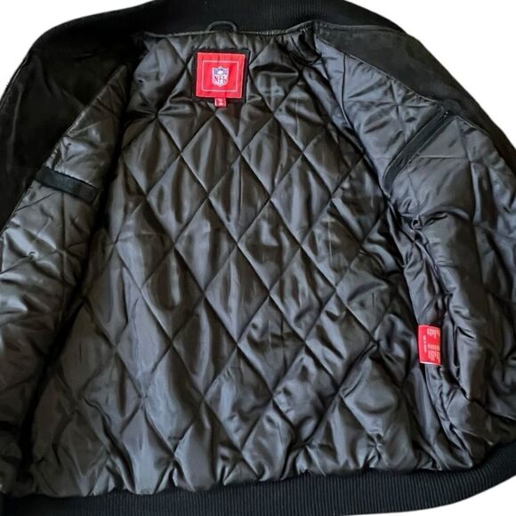 San Francisco 49ers Suede Bomber Jacket Men’s XXL Vintage NFL - Picture 6 of 11